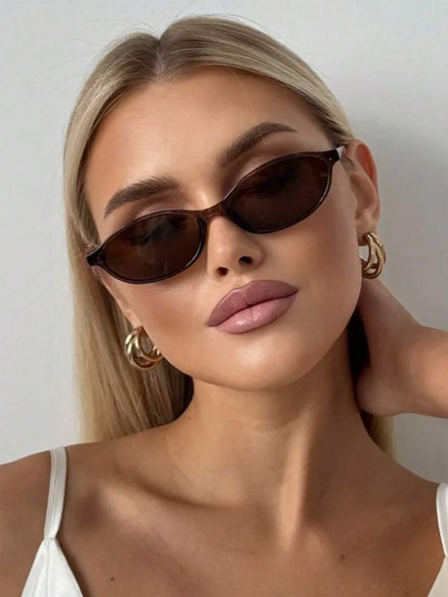 Black Oval Sunglasses