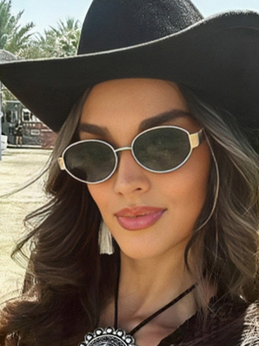 Black Oval Sunglasses
