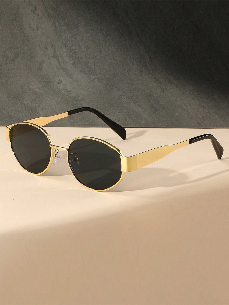Black Oval Sunglasses