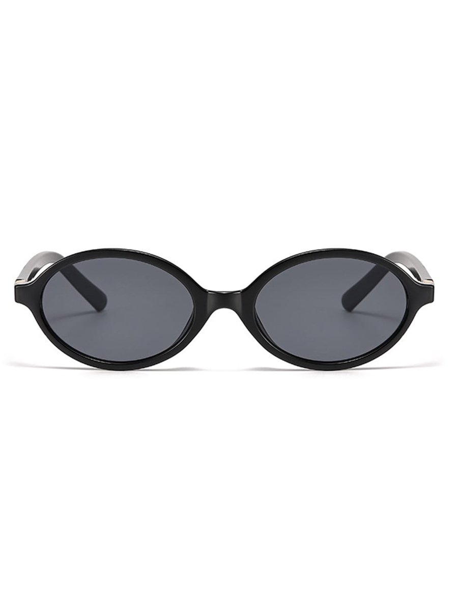 Black Oval Sunglasses