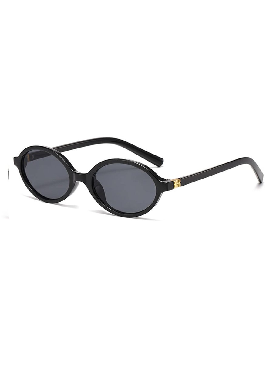 Black Oval Sunglasses