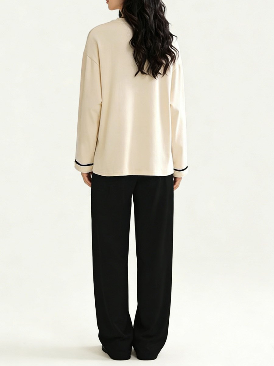 Black Graphic Print Long Sleeve T-Shirt and Pyjama Set