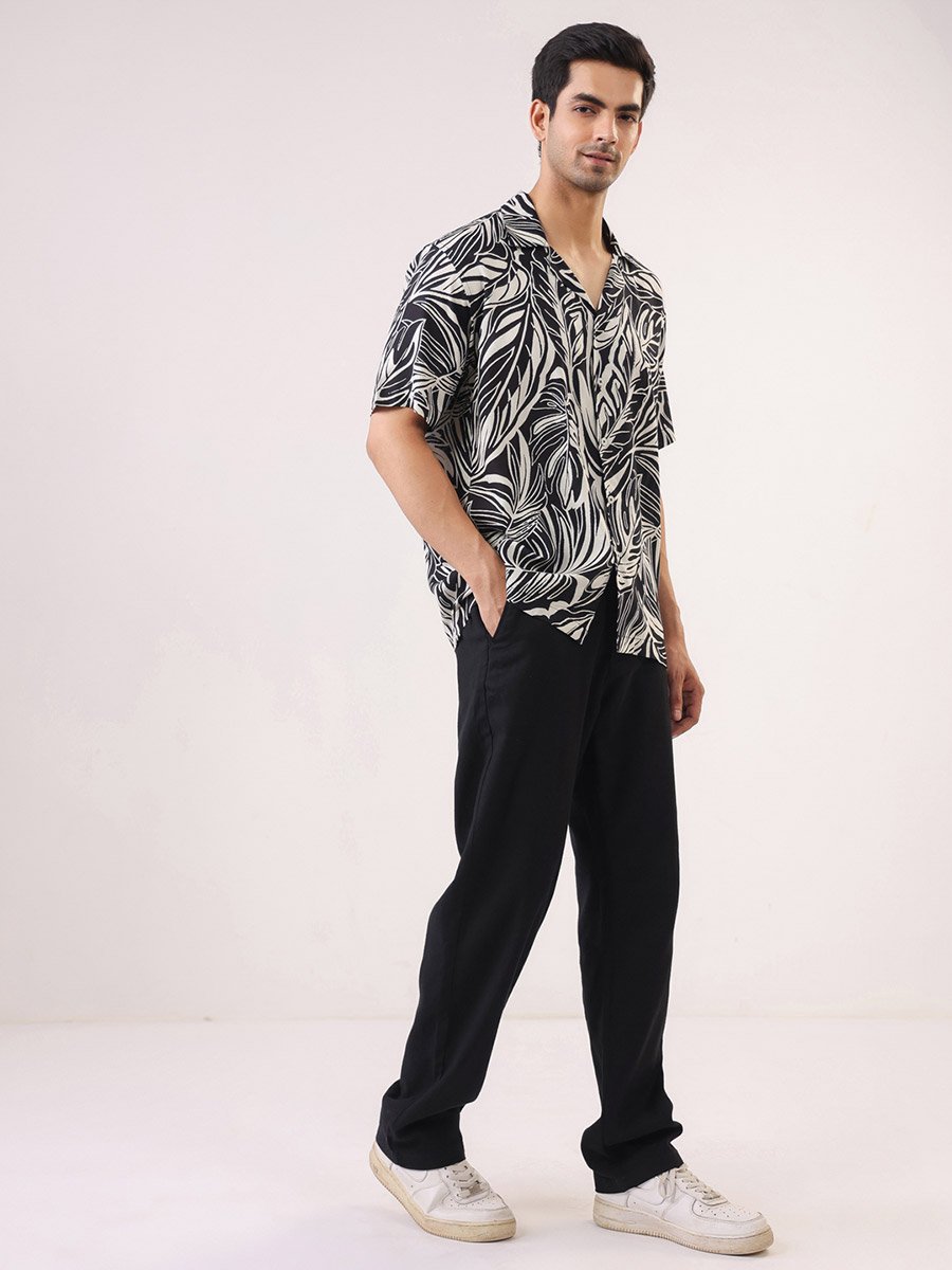 Men Printed Oversized Rayon Shirt