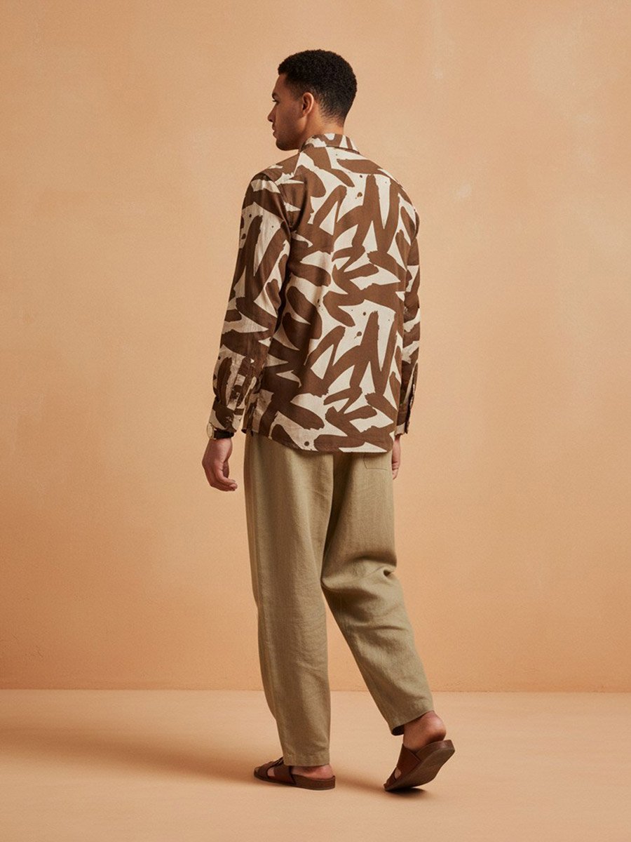 Men Printed Regular Fit Cotton Shirt