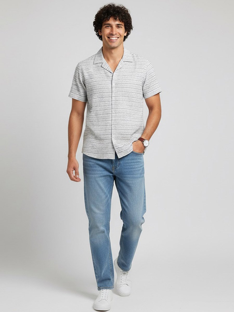 Men Striped Relaxed Fit Shirt