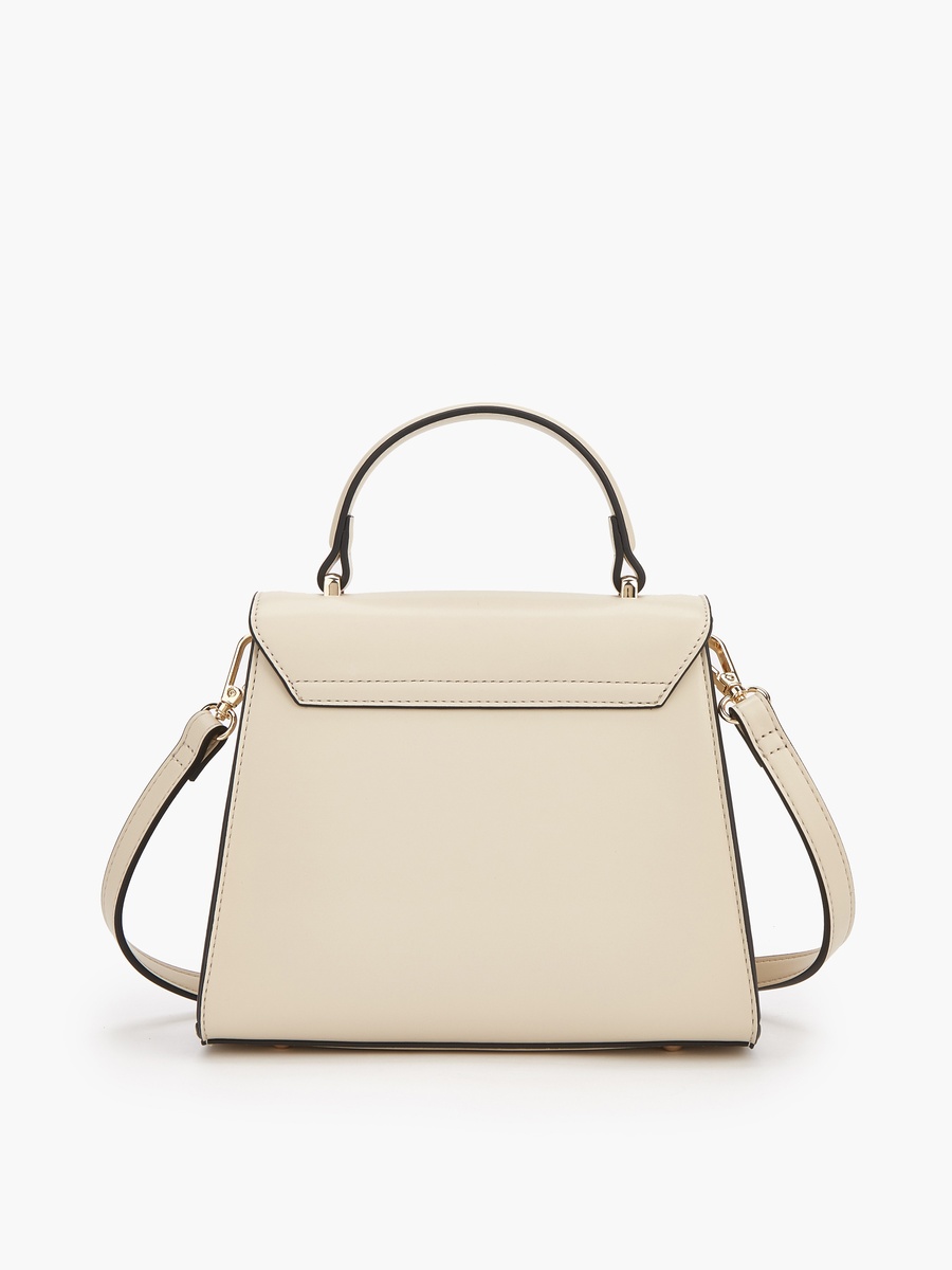 Panelled Satchel Bag with Detachable Strap -  W 22  x  H 17.5 cm