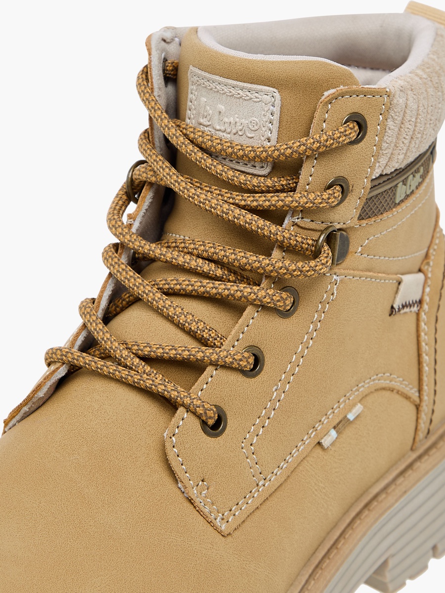 Women Panelled Lace-Up Ankle Boots