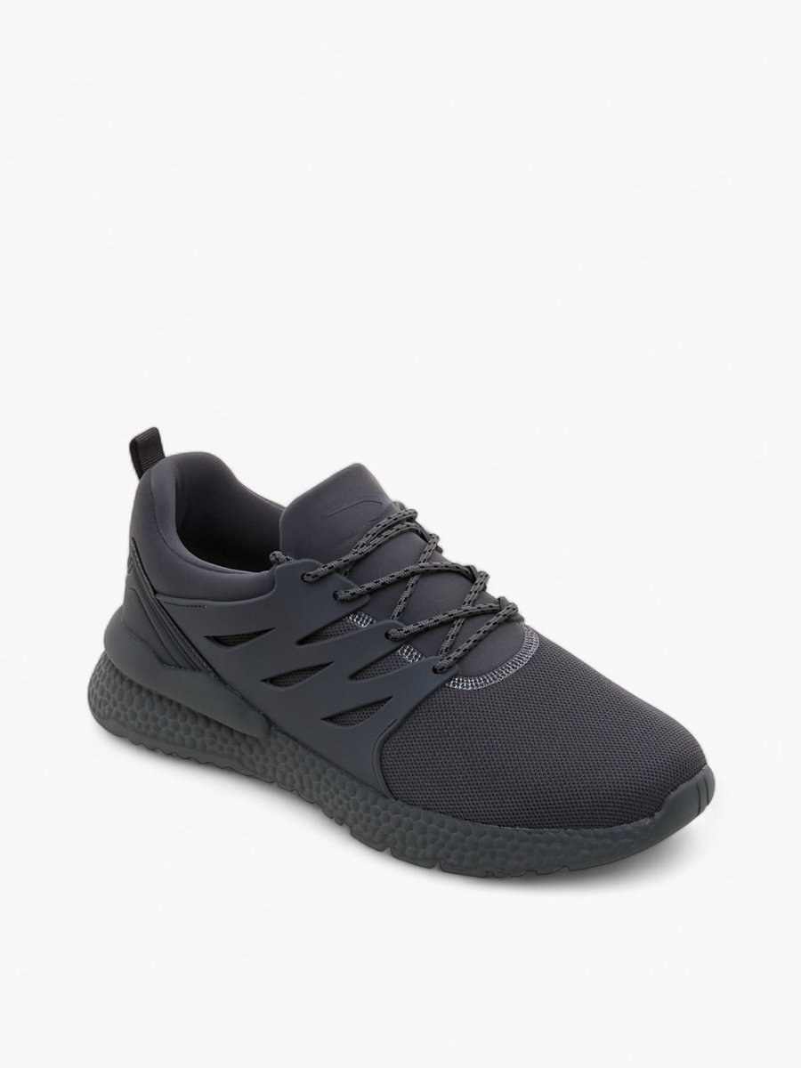 Men Panelled Lace-Up Sports Shoes