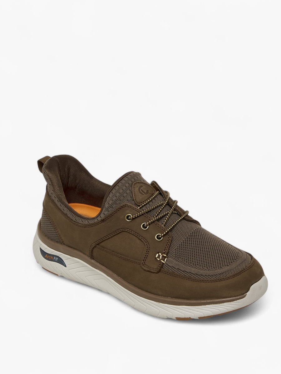 Men Panelled Slip-On Leather Loafers