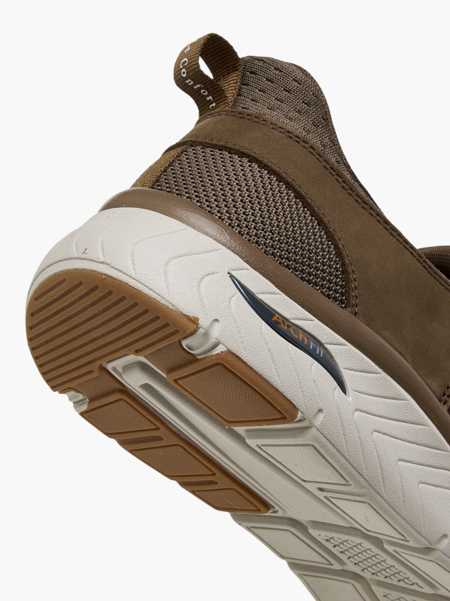 Men Panelled Slip-On Leather Loafers