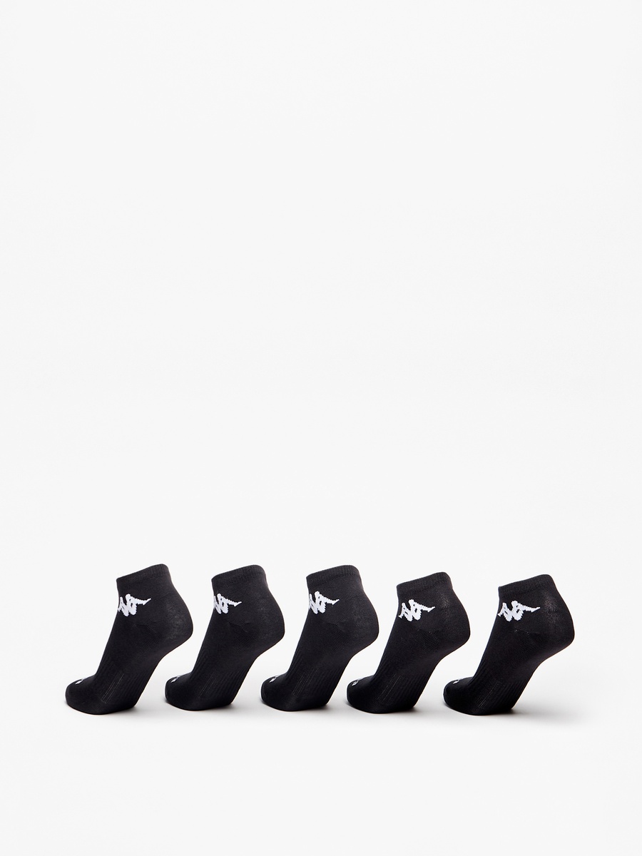 Logo Detail Ankle Length Sports Socks - Set of 5