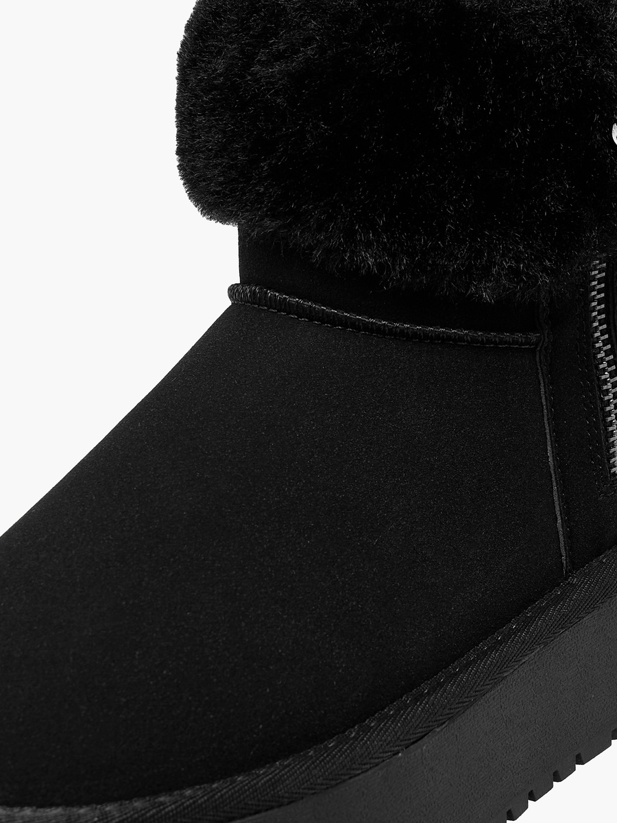 Women Faux Fur Lined Ankle Boots
