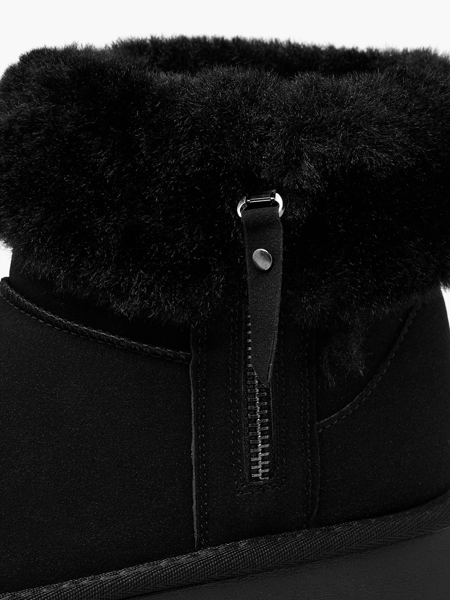 Women Faux Fur Lined Ankle Boots