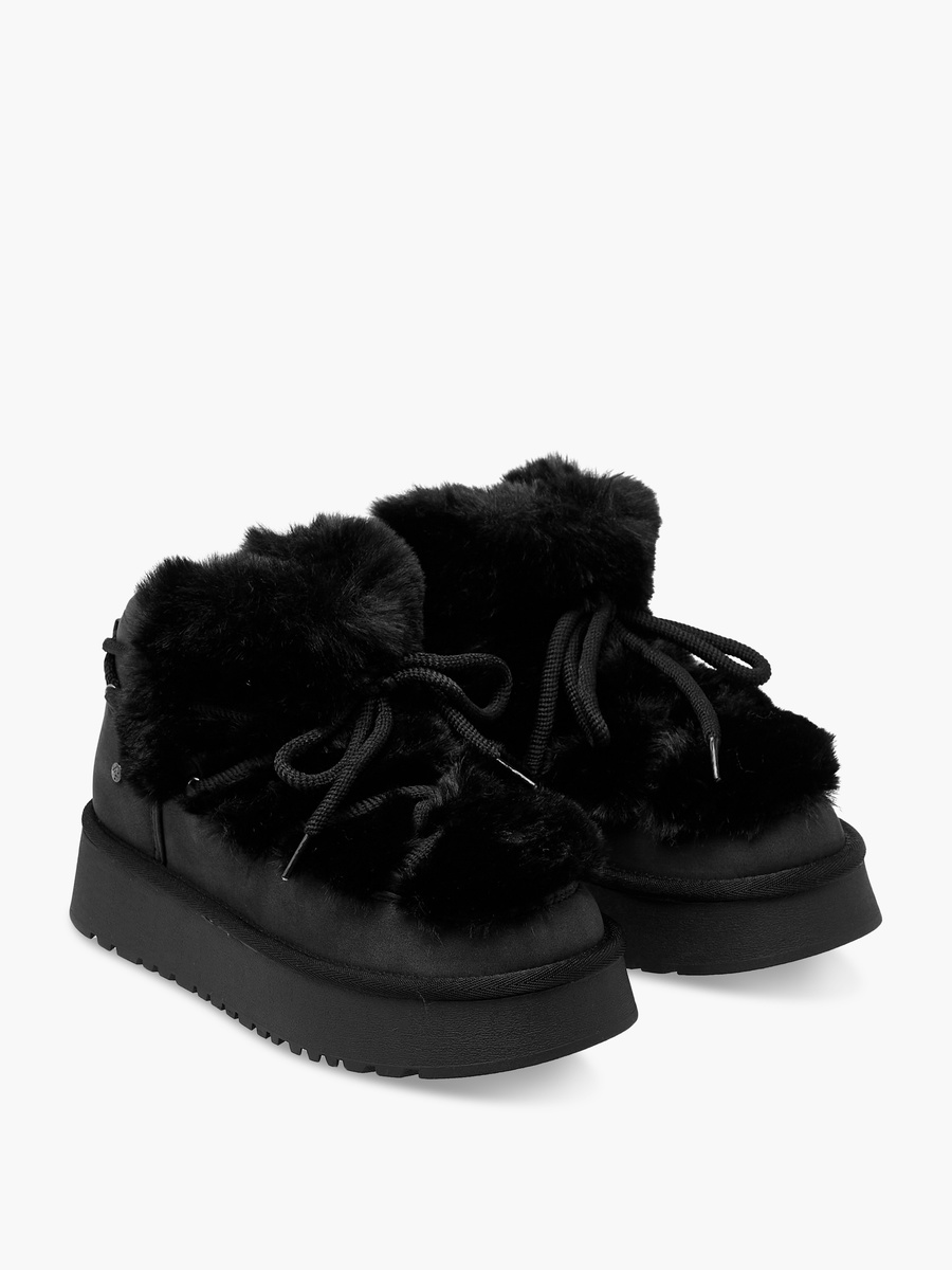 Women Faux Fur Lined Ankle Boots