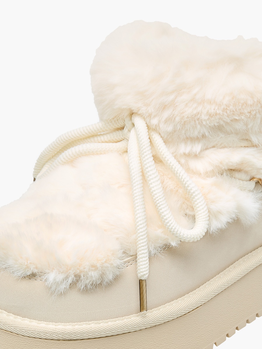 Women Faux Fur Lined Ankle Boots