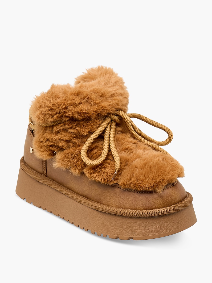 Women Faux Fur Lined Ankle Boots