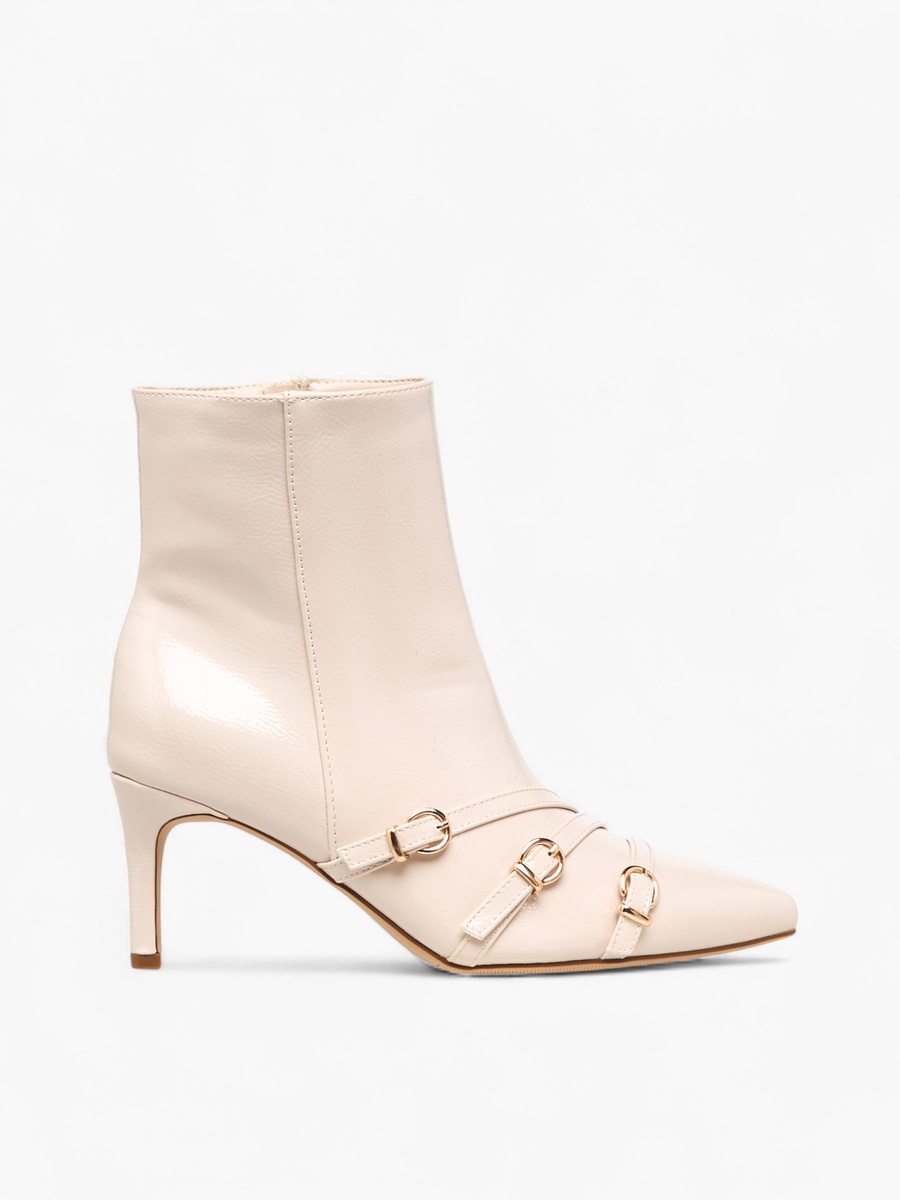 Women Buckle Detail Ankle Boots