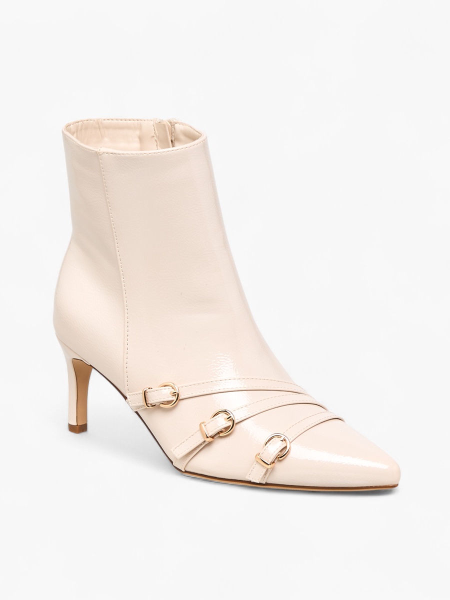 Women Buckle Detail Ankle Boots