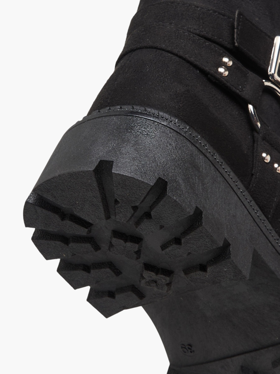 Women Buckle Detail Ankle Boots