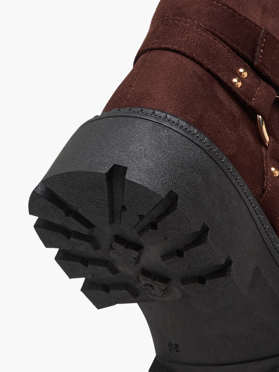 Women Buckle Detail Ankle Boots