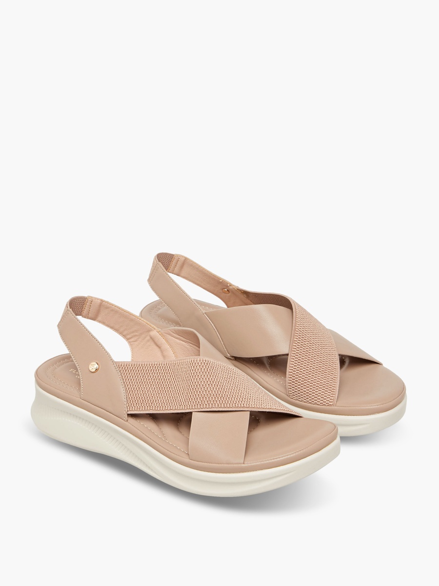 Women Cross Strap Slingback Sandals