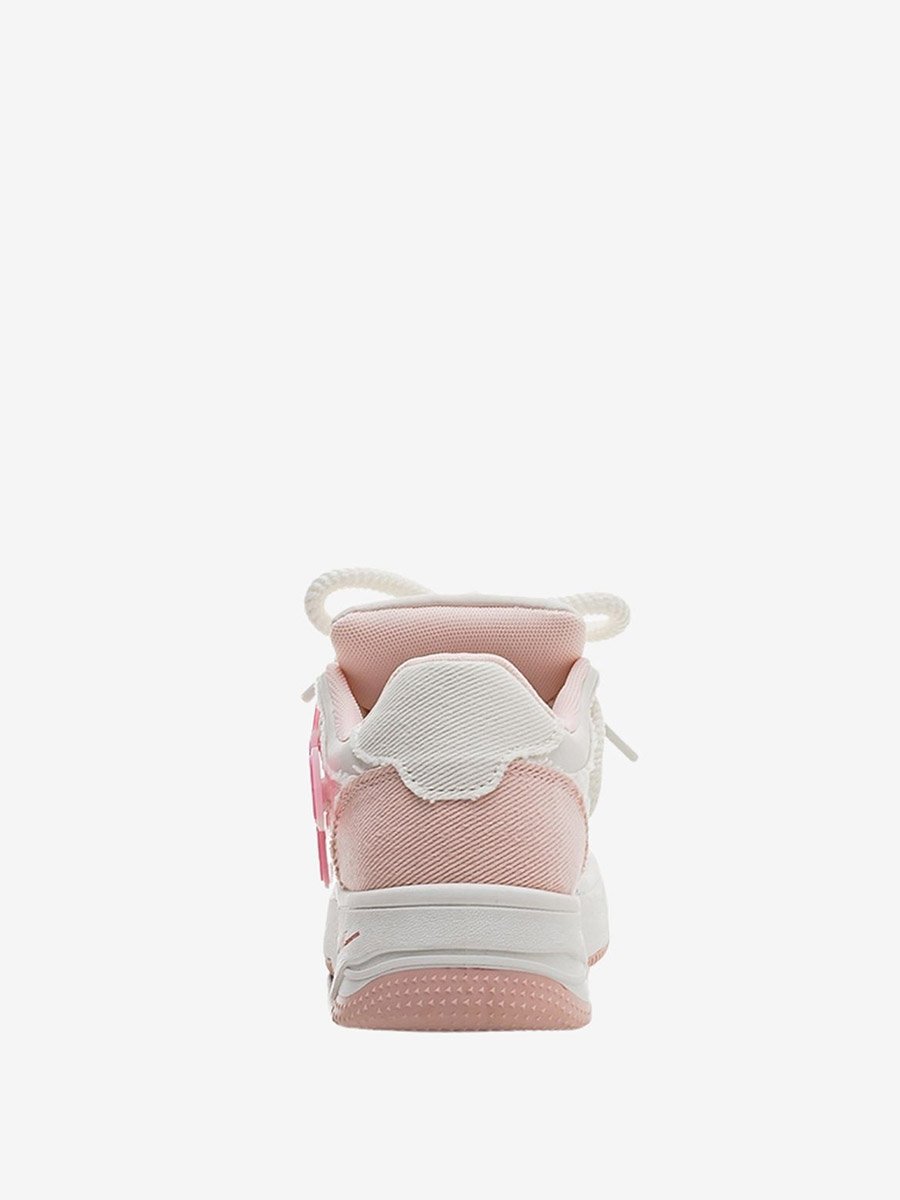 Women Applique Detail Lace Up Sneakers