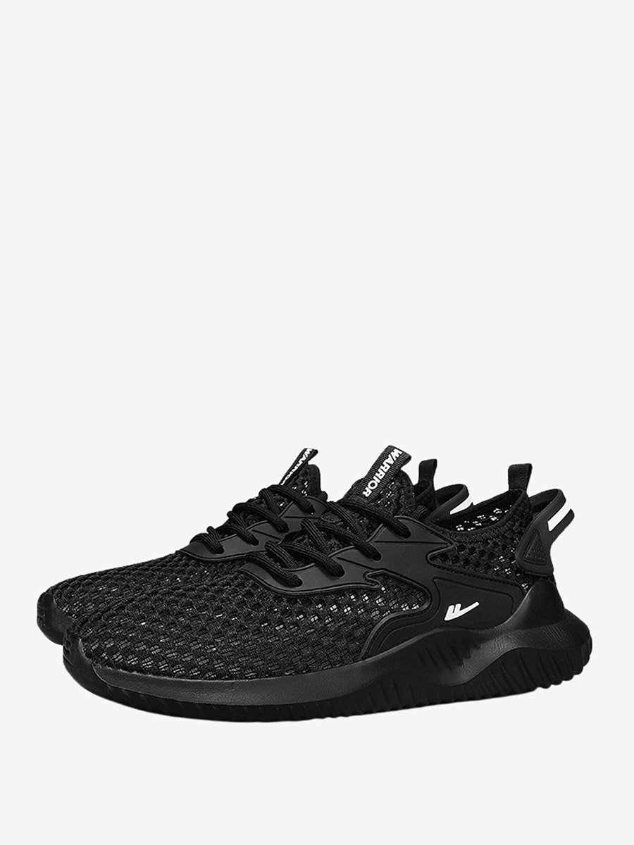 Men Textured Lace Up Sports Sneakers