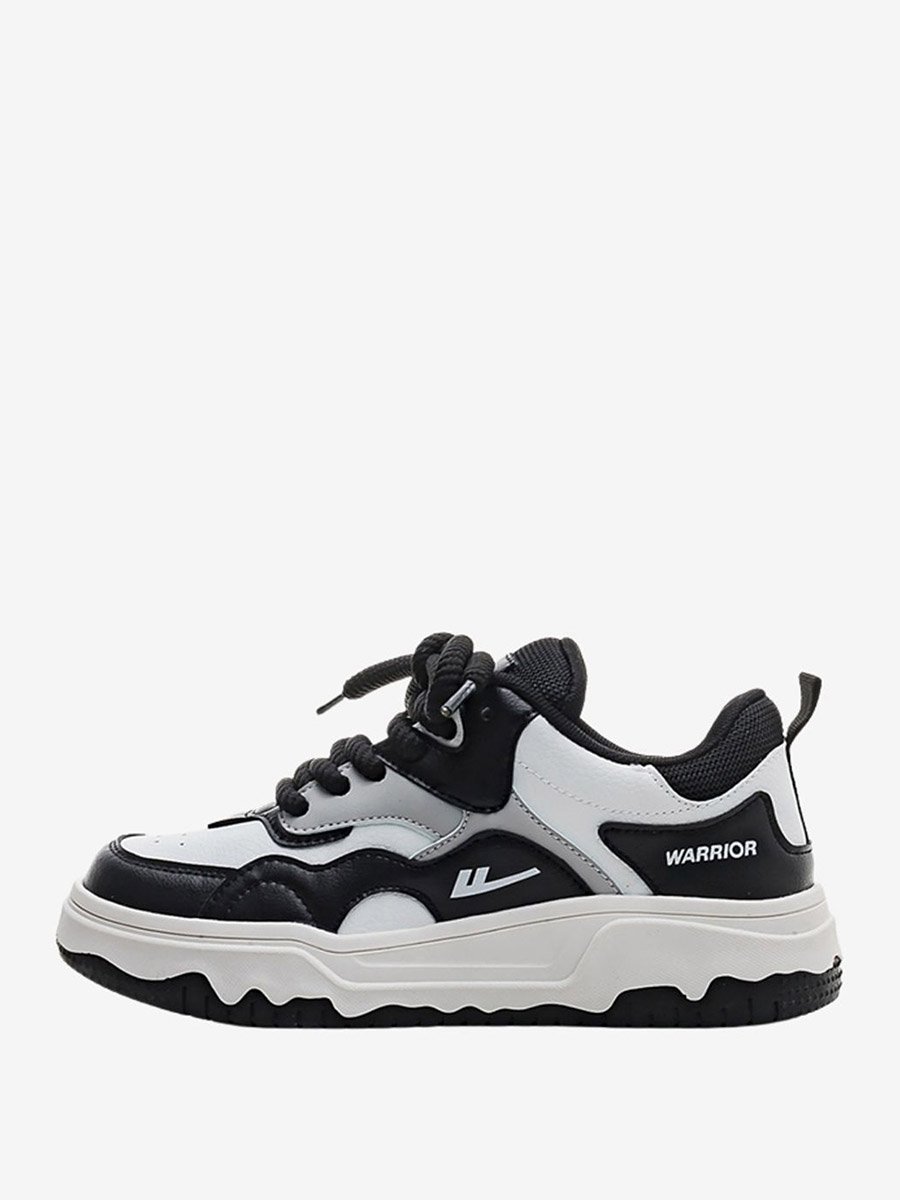 Women Color Block Lace Up Sneakers