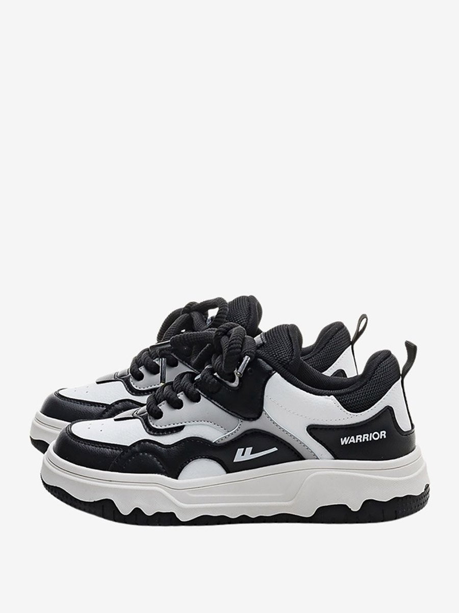 Women Color Block Lace Up Sneakers