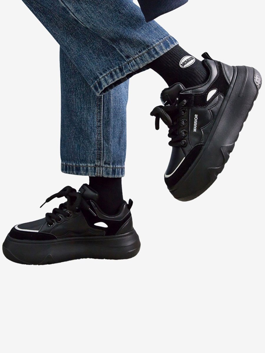 Women Lace Up Platform Sneakers