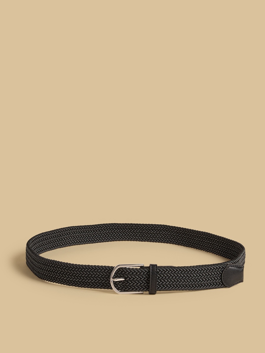 Braided Belt with Pin Buckle Closure