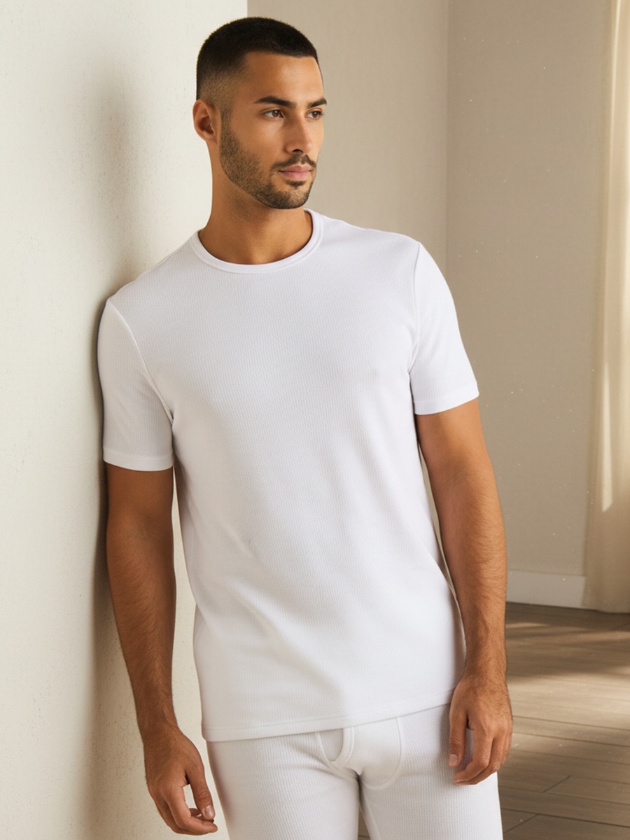 Ribbed Thermal T-Shirt