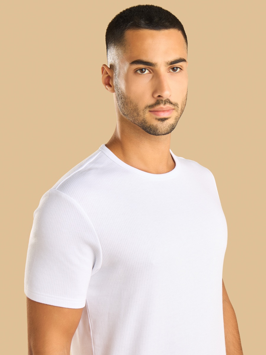 Ribbed Thermal T-Shirt