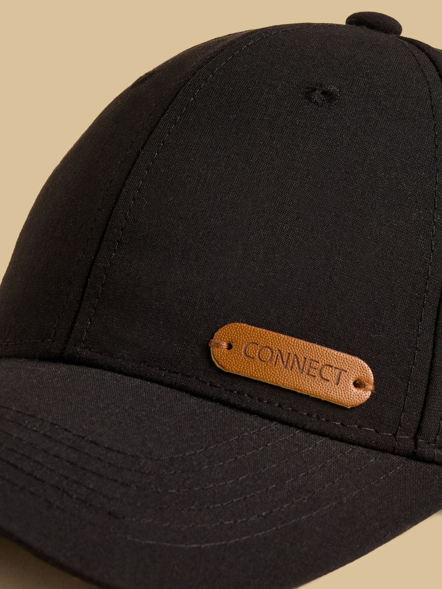 Eyelet Accent Cap with Buckled Strap Closure