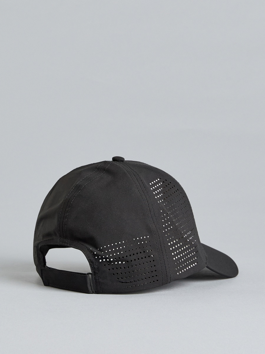 Textured Cap with Hook and Loop Strap Closure