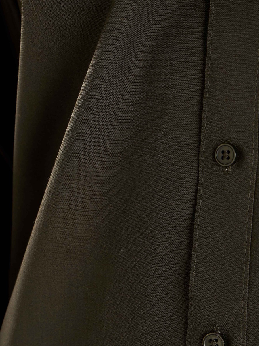 Plain Poplin Shirt with Pocket