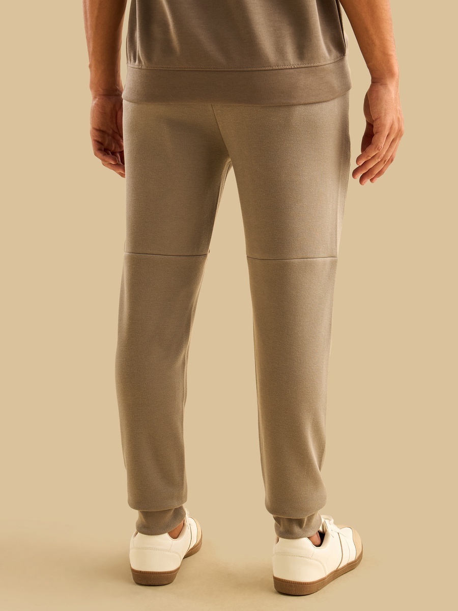 Panelled Pique Joggers