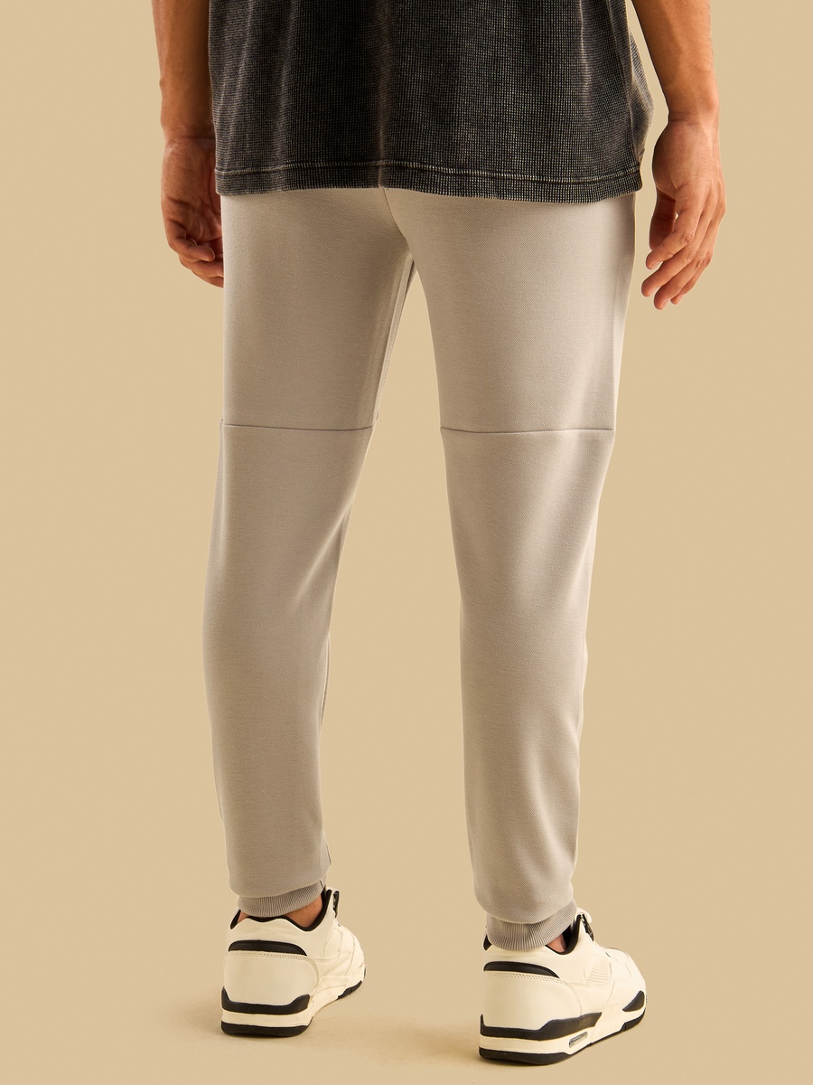 Panelled Pique Joggers
