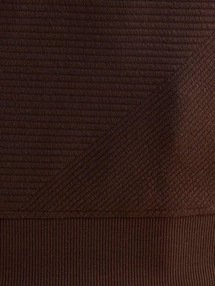 Textured Quilted Sweatshirt