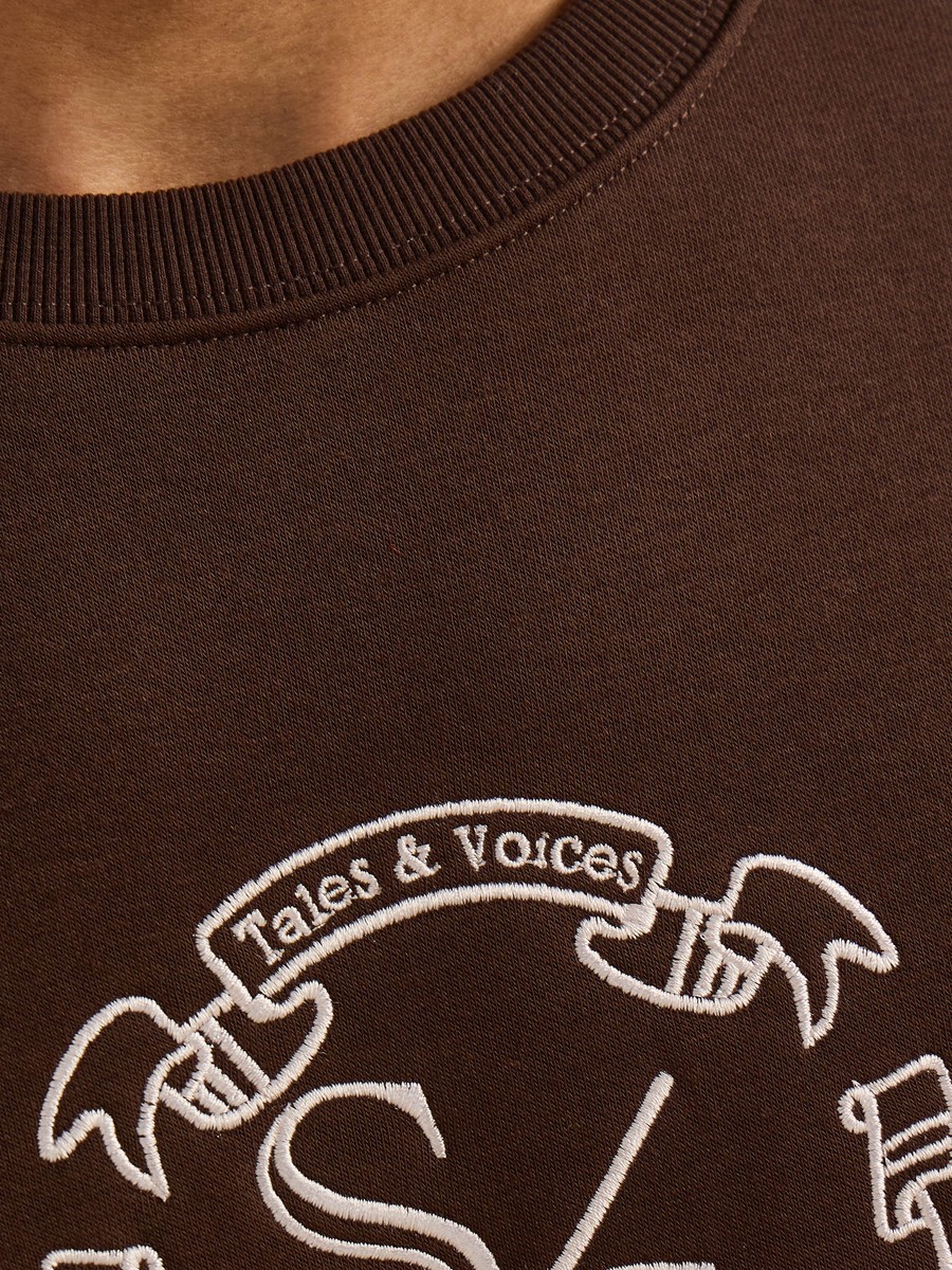 Embroidered Fleece Sweatshirt