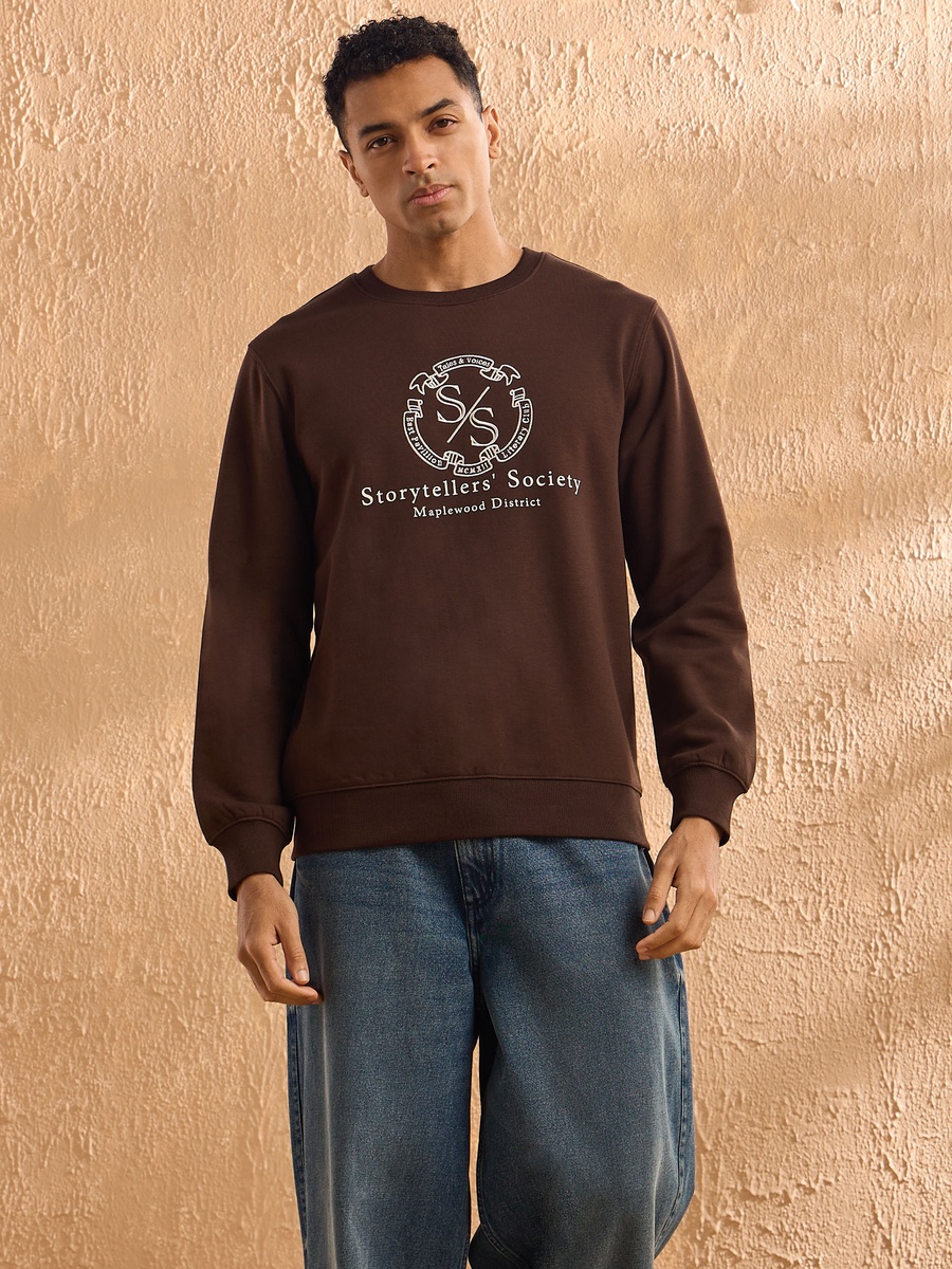 Embroidered Fleece Sweatshirt