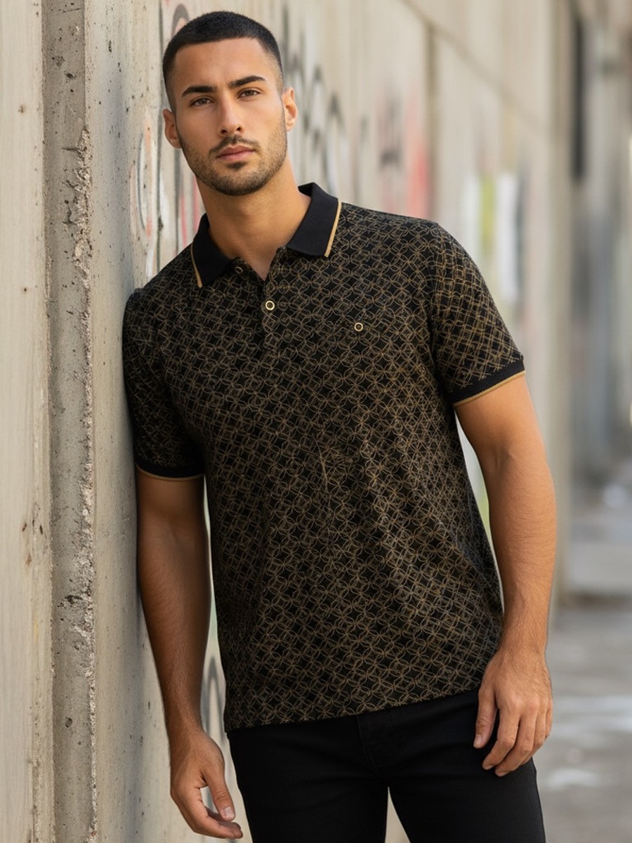 Printed Polo T-Shirt