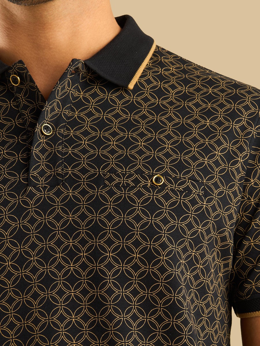 Printed Polo T-Shirt