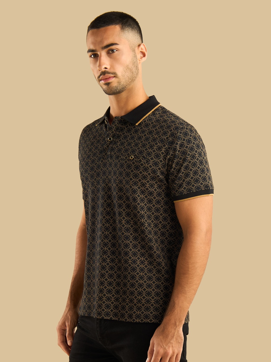 Printed Polo T-Shirt