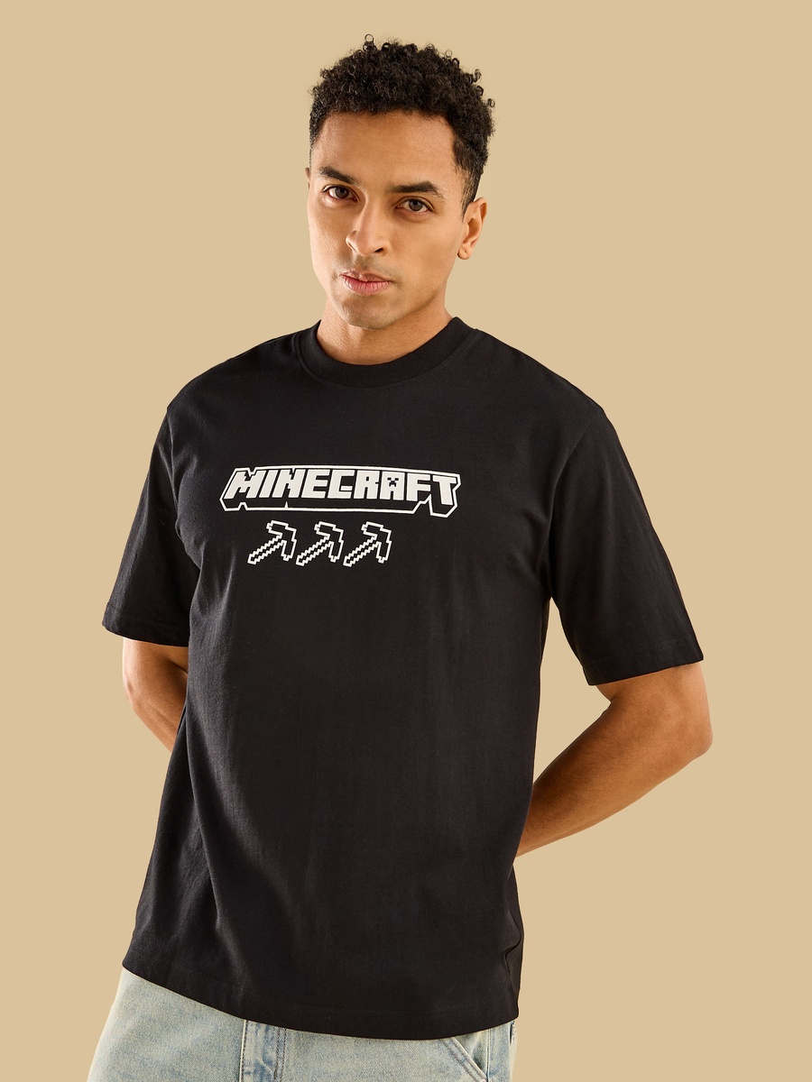 Relaxed Fit Minecraft Print T-Shirt