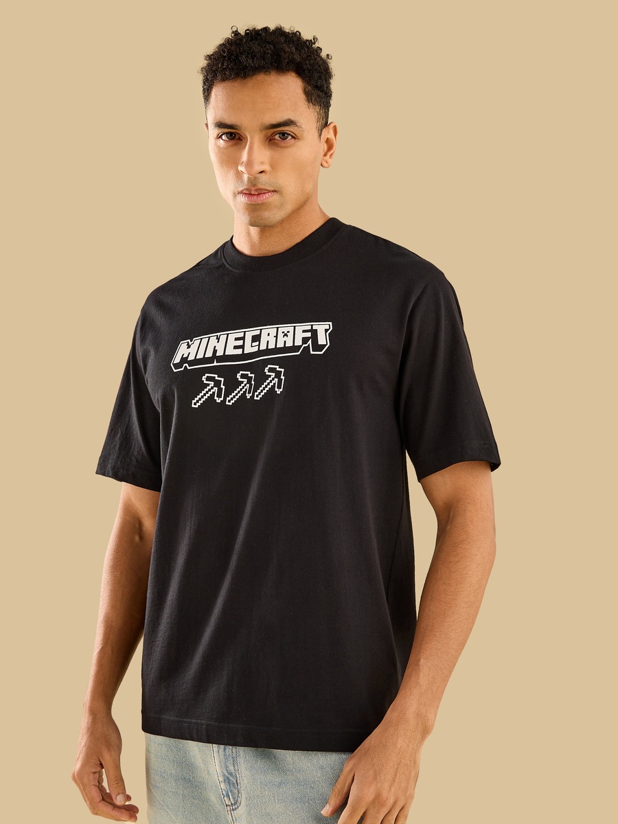 Relaxed Fit Minecraft Print T-Shirt
