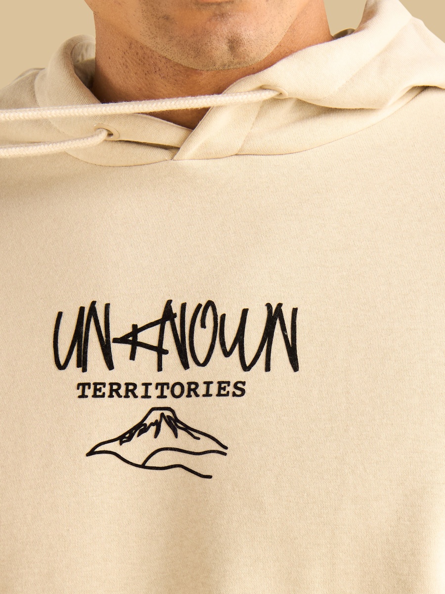Graphic Print Oversized Hooded Sweatshirt