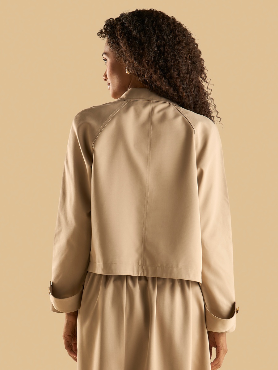 Cropped Trench Coat