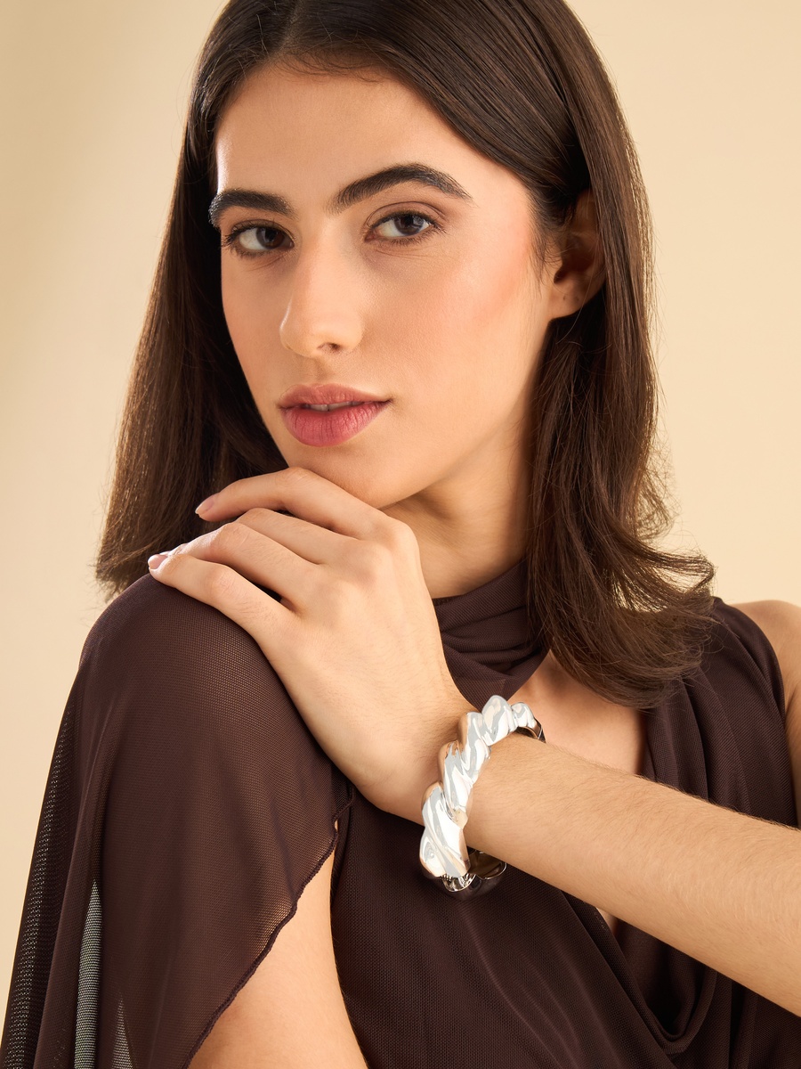 Metallic Braided Bangle