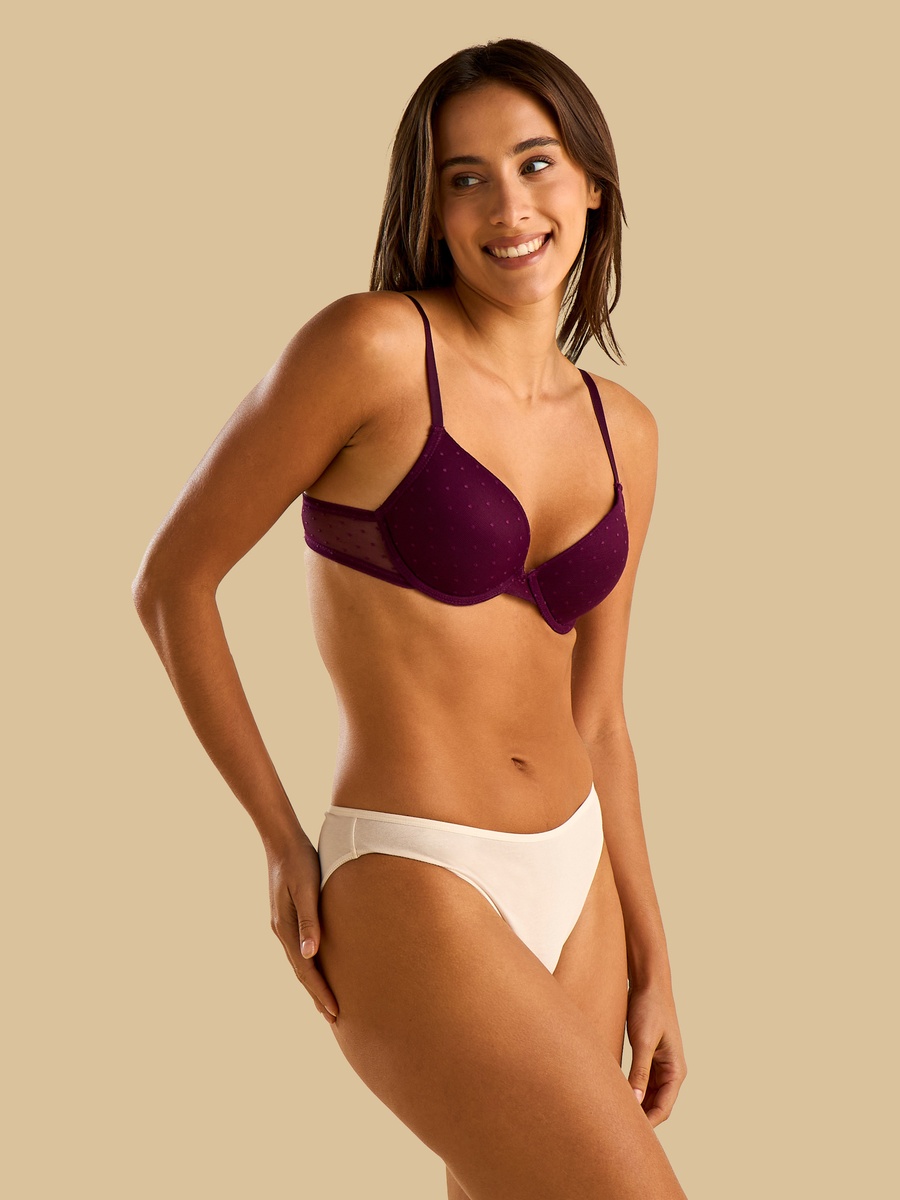Pack of 3 - Padded Wired Plunge Bra